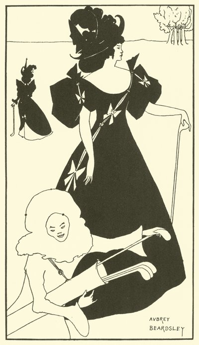 Design für eine Golfkarte von Aubrey (after) Beardsley