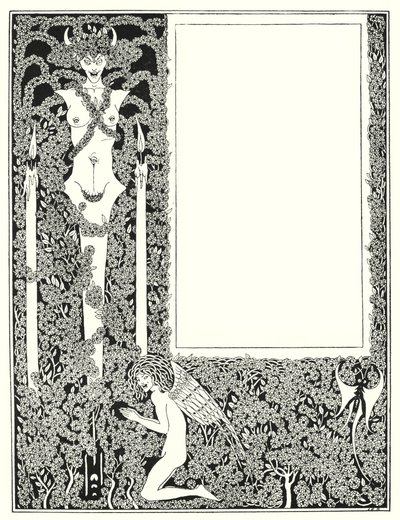 Entwurf für die Titelseite von "Salome" (Stich) von Aubrey (after) Beardsley