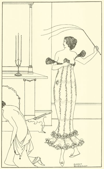 Frontispiz, Der vollständige und wahre Bericht der wunderbaren Mission von Earl Lavender von Aubrey Beardsley