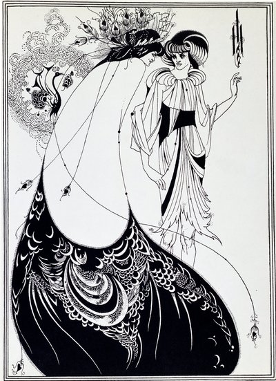 Der Pfau-Rock. Illustration von Salome von Oscar Wilde von Aubrey Beardsley