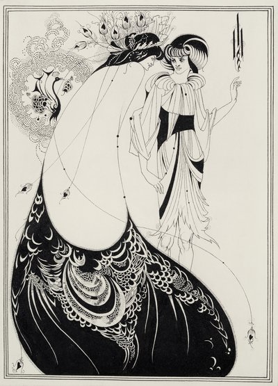 Der Pfaurock, Illustration für die englische Ausgabe von `Salome von Oscar Wilde (1854-1900) 1893 von Aubrey Beardsley