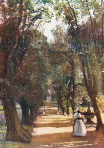 Rom: Ilex-Allee in der Villa Borghese von Aubrey Waterfield