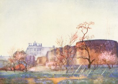 Rom: Der Lateran vom Amphitheatrum Castrense (Farblithografie) von Aubrey Waterfield