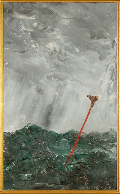 Stürmische See. Roter Stock von August Johan Strindberg