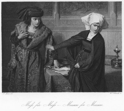 Szene aus Maß für Maß von August Spiess