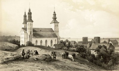 Kirche Sainte-Marie in Wisby von Auguste Etienne Francois Mayer