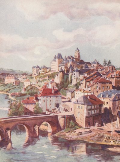 Frankreich: Die alte Stadt Uzerche, Correze von Auguste Gerardin