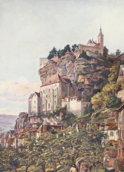 Frankreich: Das Heiligtum von Rocamadour von Auguste Gerardin