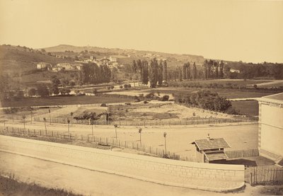 Lozanne, Blick von der Brücke über die Eisenbahn von Auguste Hippolyte Collard