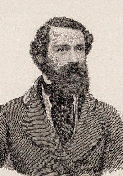 Porträt des Komponisten Joseph Netzer 1808-1864, ca. 1850 von Auguste Hüssener