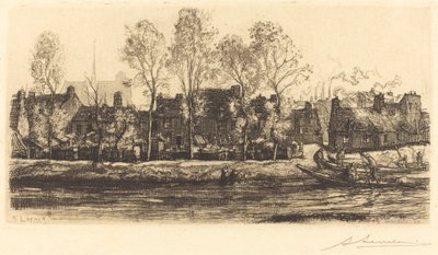 Ufer der Somme bei Amiens von Auguste Lepere