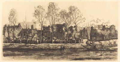 Ufer der Somme bei Amiens Bords de la Somme à Amiens, 1907 von Auguste Lepere
