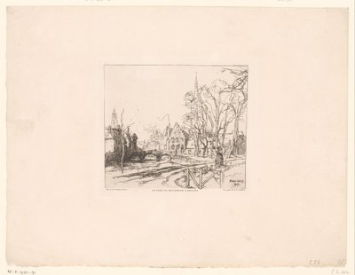 Ansicht der Brücke beim Beginenhof in Brügge von Auguste Lepere
