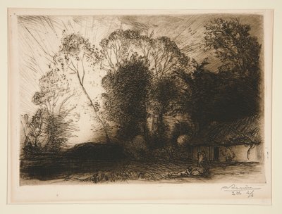 Das Häuschen bei Rousseau (Vendée) von Auguste Lepere