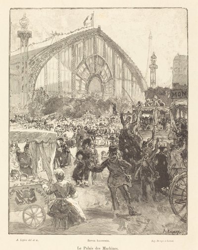 Der Palast der Maschinen von Auguste Lepere