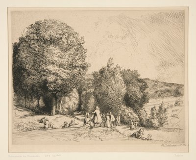 Sonntagsspaziergang (Crecoeur-le-Grand) von Auguste Lepere
