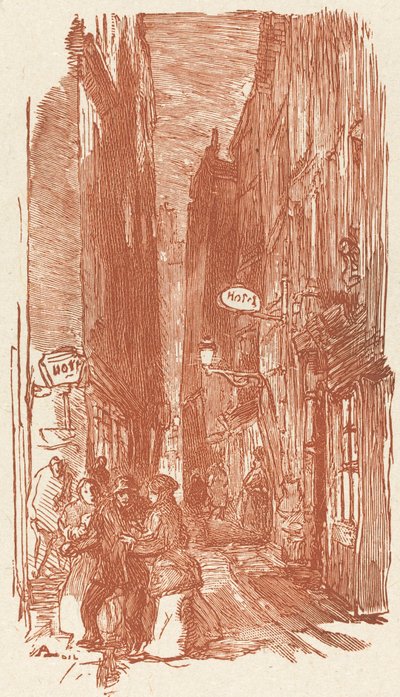 Rue Saint-Severin, veröffentlicht 1901 von Auguste Lepere