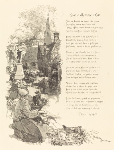 Statue eines Staatsmannes von Auguste Lepere