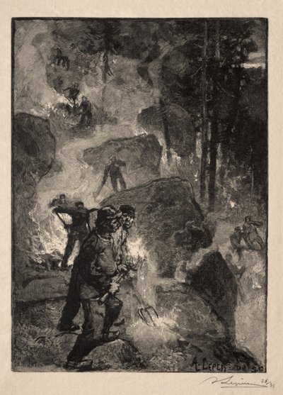 Farnverbrenner von Auguste Louis Lepère