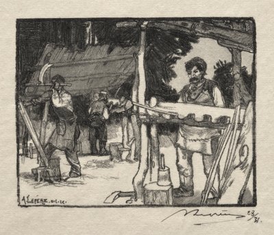 Der Lattenmacher von Auguste Louis Lepère