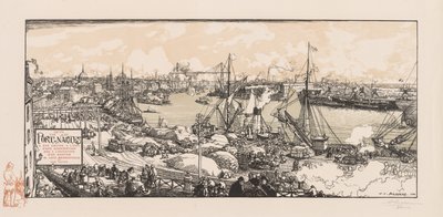 Der Hafen von Nantes von Auguste Louis Lepère