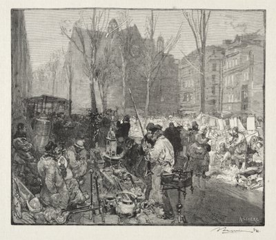 Schrottmarkt von Auguste Louis Lepère