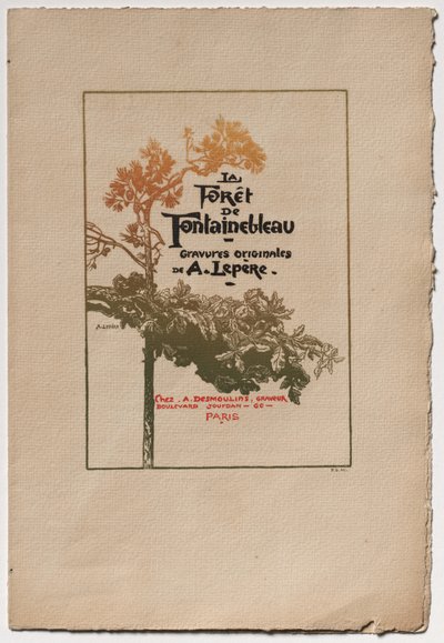 Fontainebleau-Wald: Anzeige für "Fontainebleau-Wald" (La Forêt de Fontainebleau) von Auguste Louis Lepère