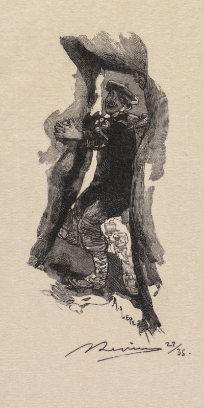 Wald von Fontainebleau: Pass der sieben Höhlen La Forêt de Fontainebleau..., 1890 von Auguste Louis Lepère