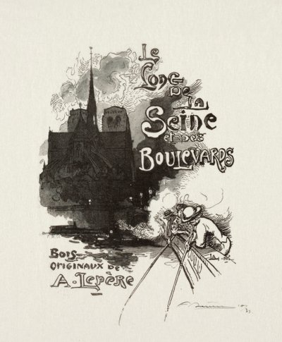 Frontispiz: Le long de la Seine et des Boulevards von Auguste Louis Lepère
