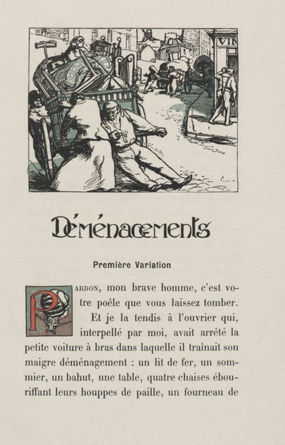 Landschaften und Straßenecken: Bewegung von Auguste Louis Lepère