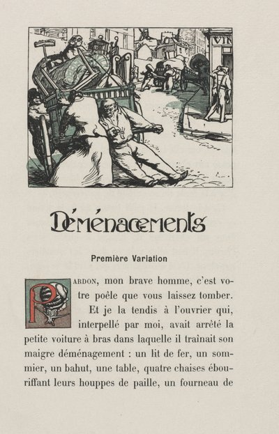 Landschaften und Straßenecken: Umzug, 1900 von Auguste Louis Lepère