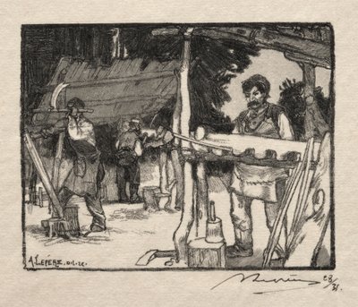 Der Lattenmacher von Auguste Louis Lepère