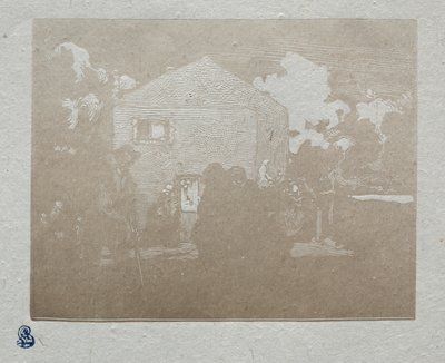 Die Bettler am letzten Haus, 1905 von Auguste Louis Lepère