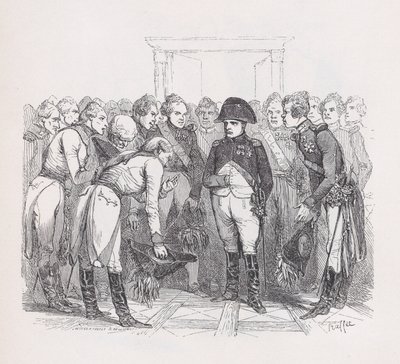 Der Gott der guten Menschen aus den Gesammelten Werken von Béranger, 1836. Schöpfer: Auguste Raffet, Lacoste, Eugène Guillaumot von Auguste Raffet, Lacoste, Eugène Guillaumot