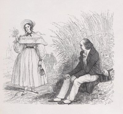 Die Tochter des Volkes aus den Gesammelten Werken von Béranger, 1836 von Auguste Raffet