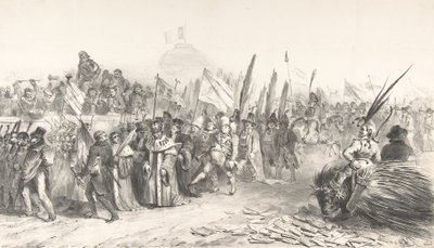 Die große Überprüfung des Juste-Milieu, die La Caricature passiert, 30. Oktober 1832 von Auguste Raffet