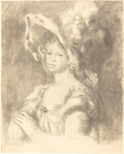 Büste einer jungen Frau von Auguste Renoir