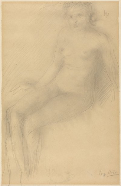 Sitzender weiblicher Akt von Auguste Rodin