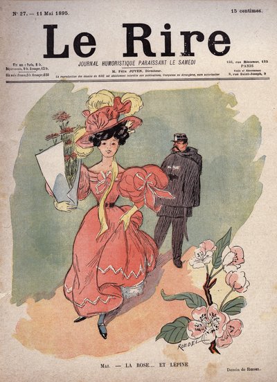 Monat Mai - die Rose und... Lepine (Louis Jean-Baptiste Lepine) von Auguste Roedel