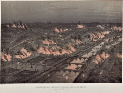 Kommune von Paris, Nacht vom 23. auf den 24. Mai, Brände in Paris von Auguste Victor Deroy