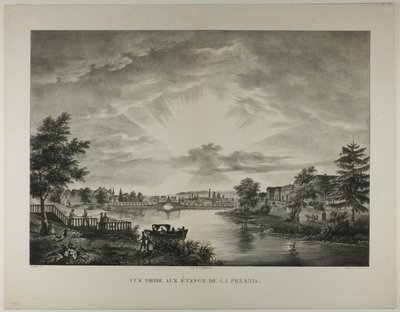 Ansicht von den Pools der Presnia von Augustin François Lemaitre