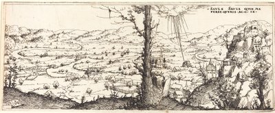 Landschaft mit der Bekehrung des heiligen Paulus von Augustin Hirschvogel