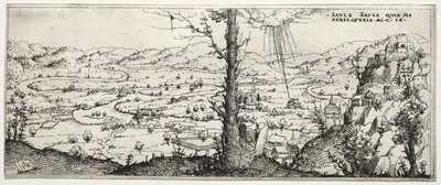 Landschaft mit der Bekehrung des Saulus von Augustin Hirschvogel