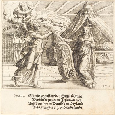 Die Verkündigung, 1548 von Augustin Hirschvogel