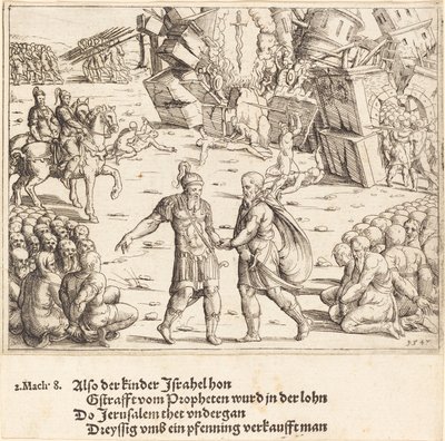Der Sieg des Judas Makkabäus über Niccanor von Augustin Hirschvogel