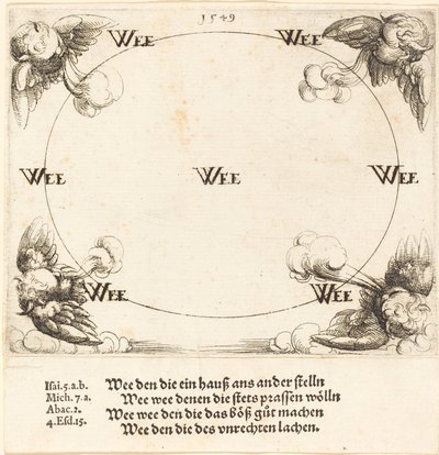 Wehe wird über die Schriftgelehrten und Pharisäer ausgesprochen von Augustin Hirschvogel