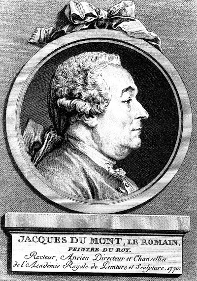 Jacques Dumont, französischer Künstler, 1770 von Augustin de Saint Aubin