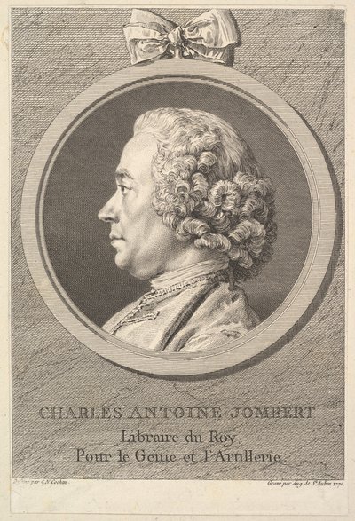 Porträt von Charles-Antoine Jombert, 1770 von Augustin de Saint Aubin