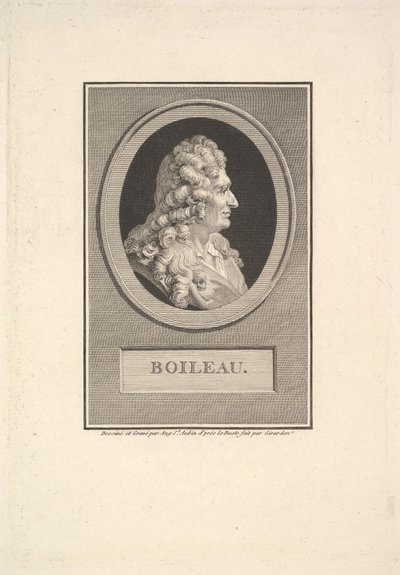 Porträt von Despréaux Nicolas Boileau, 1800 von Augustin de Saint Aubin