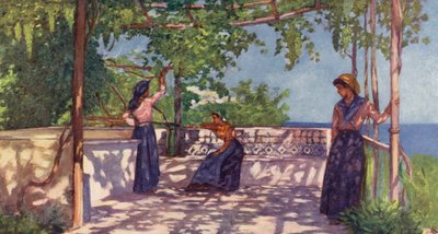 Bauern unter den Reben, Casamicciola, Ischia von Augustine Fitzgerald